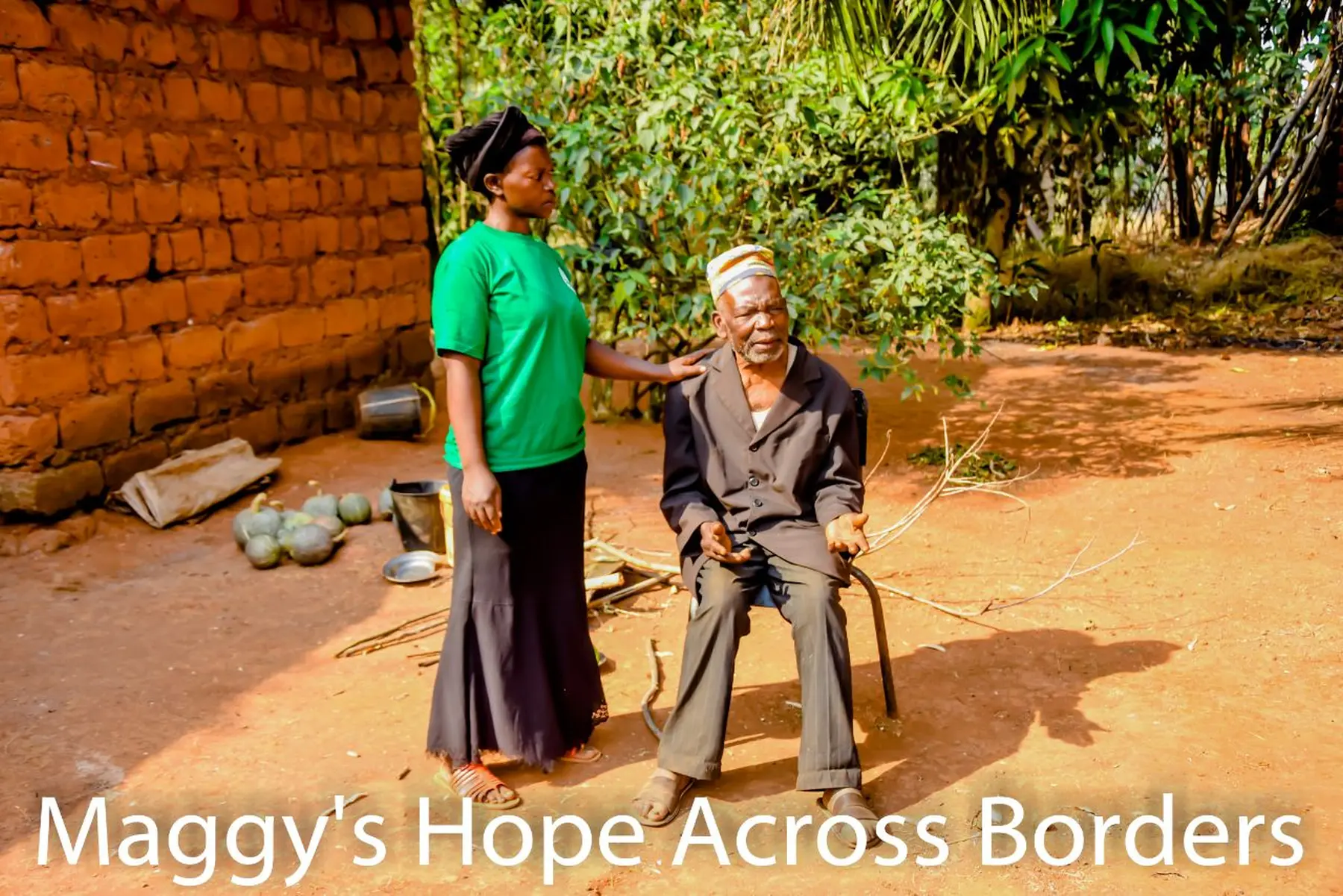 Maggy's Hope across borders – Bildungseinrichtung – Menschen in einheitlichen grünen T-Shirts, die mit den Aktivitäten der Organisation in Verbindung stehen.